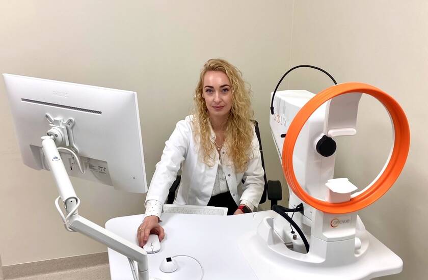 Kauno „Kardiolitos klinikose“ – akių tyrimai pažangiu optiniu koherentiniu tomografu