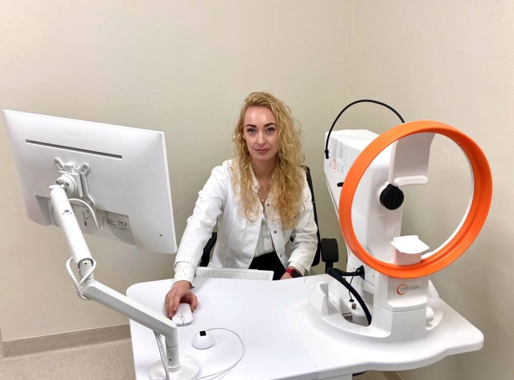 Kauno „Kardiolitos klinikose“ – akių tyrimai pažangiu optiniu koherentiniu tomografu