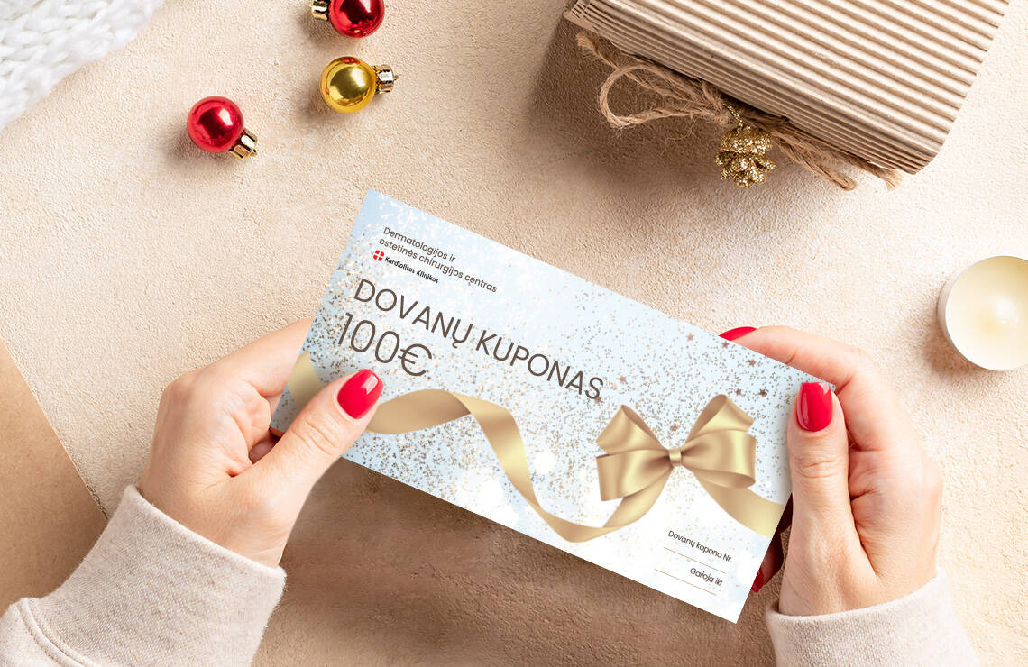 Dovanų kuponas grožio paslaugoms – puiki dovana!