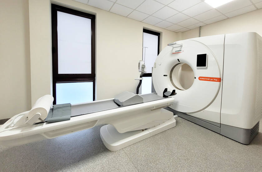 Kompiuterinės tomografijos tyrimas ypač naudingas nustatant vidaus organų pažeidimus 